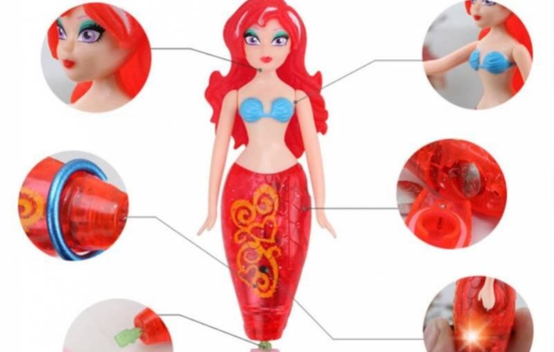 mermaid bath toys